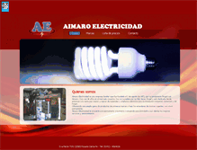 Tablet Screenshot of aimaroelectricidad.com.ar